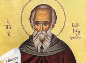 Ночное богослужение в честь празднования памяти прп.Саввы Освященного